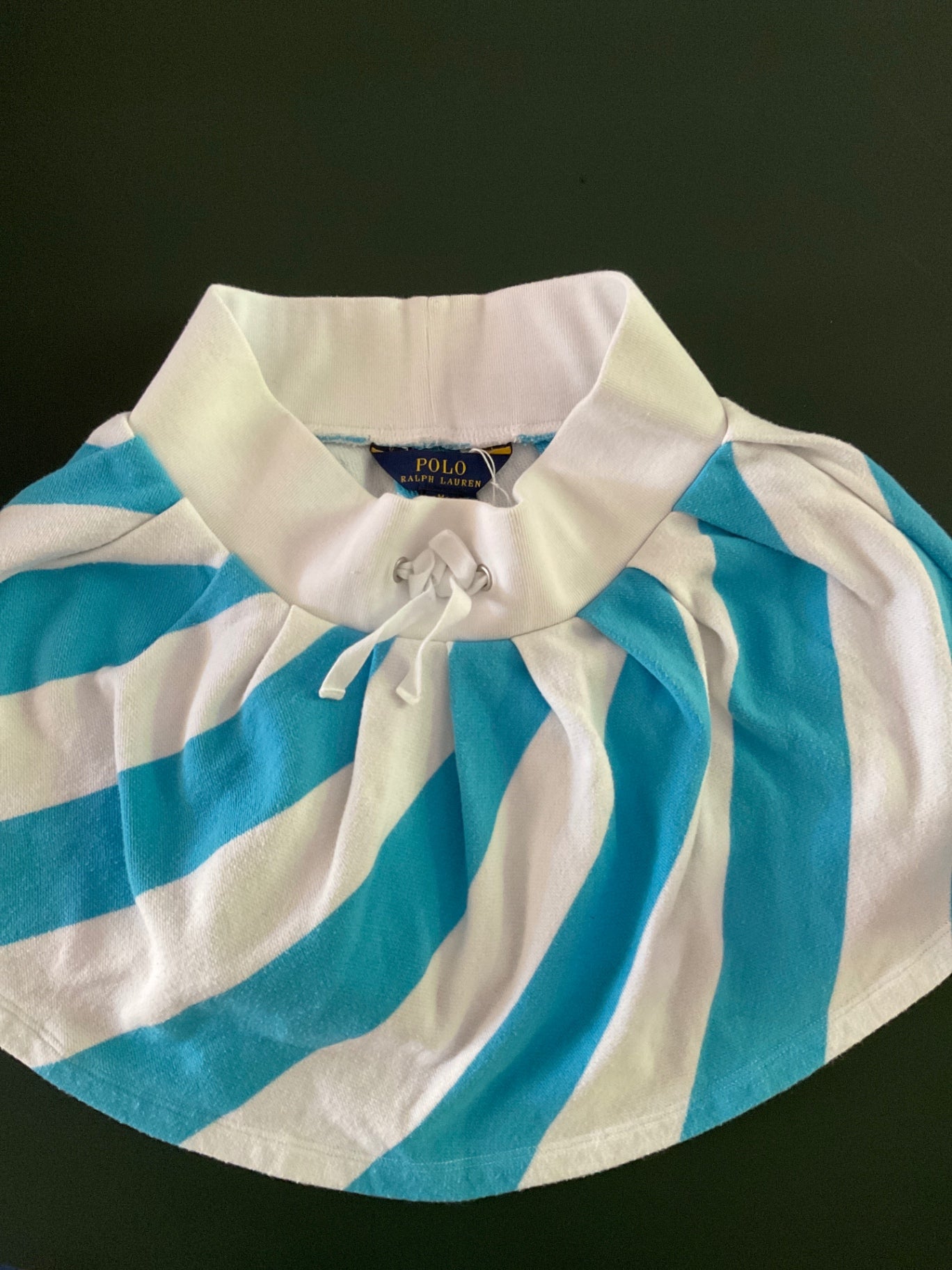 Polo Ralph Lauren Polo Rock  128/134 Weiß und Türkis gestreift