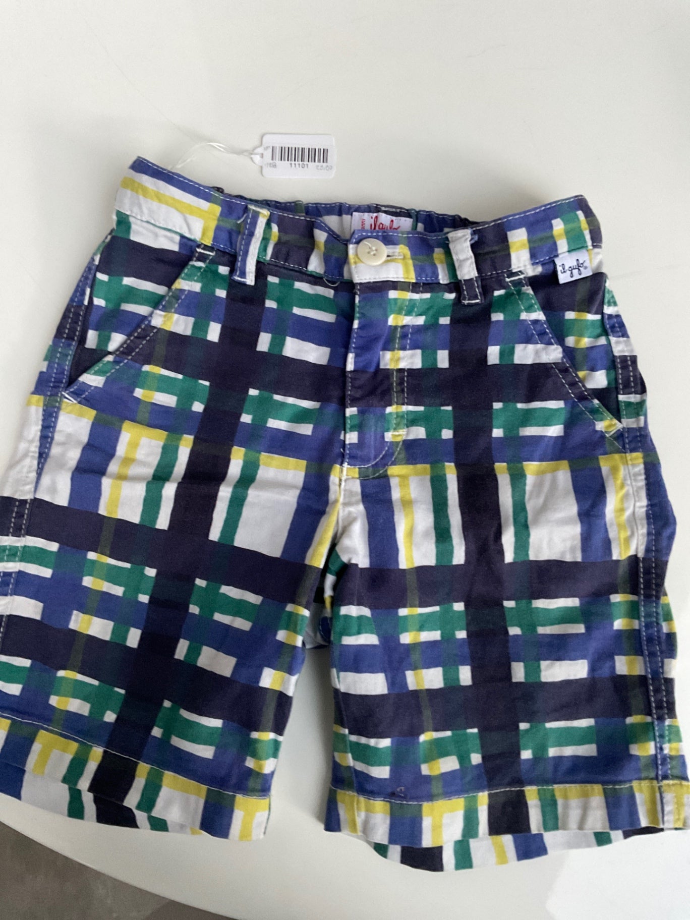Il Gufo Shorts 128 Mehrfarbig kariert