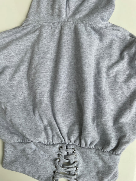 Urban Outfitters Hoodie kurz mit Kapuze 164 Grau