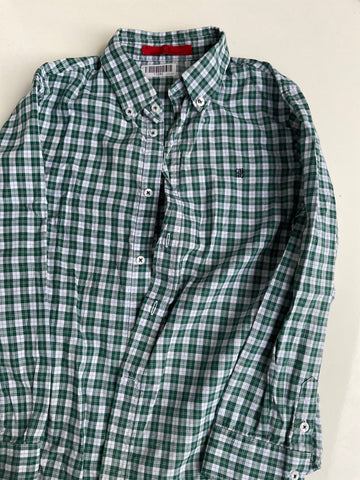 Carolina Herrera Hemd 116 Grün und Weiß kariert