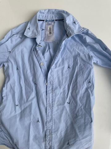 Jacadi  Hemd 116 Hellblau