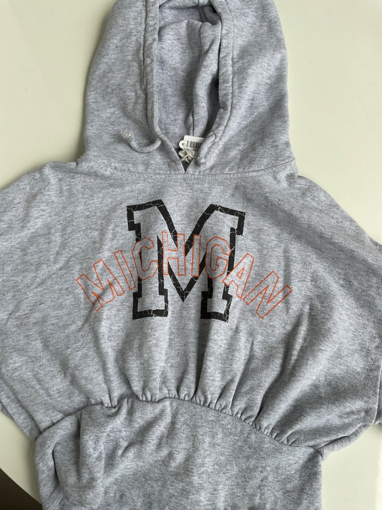 Urban Outfitters Hoodie kurz mit Kapuze 164 Grau
