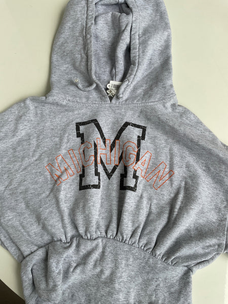 Urban Outfitters Hoodie kurz mit Kapuze 164 Grau