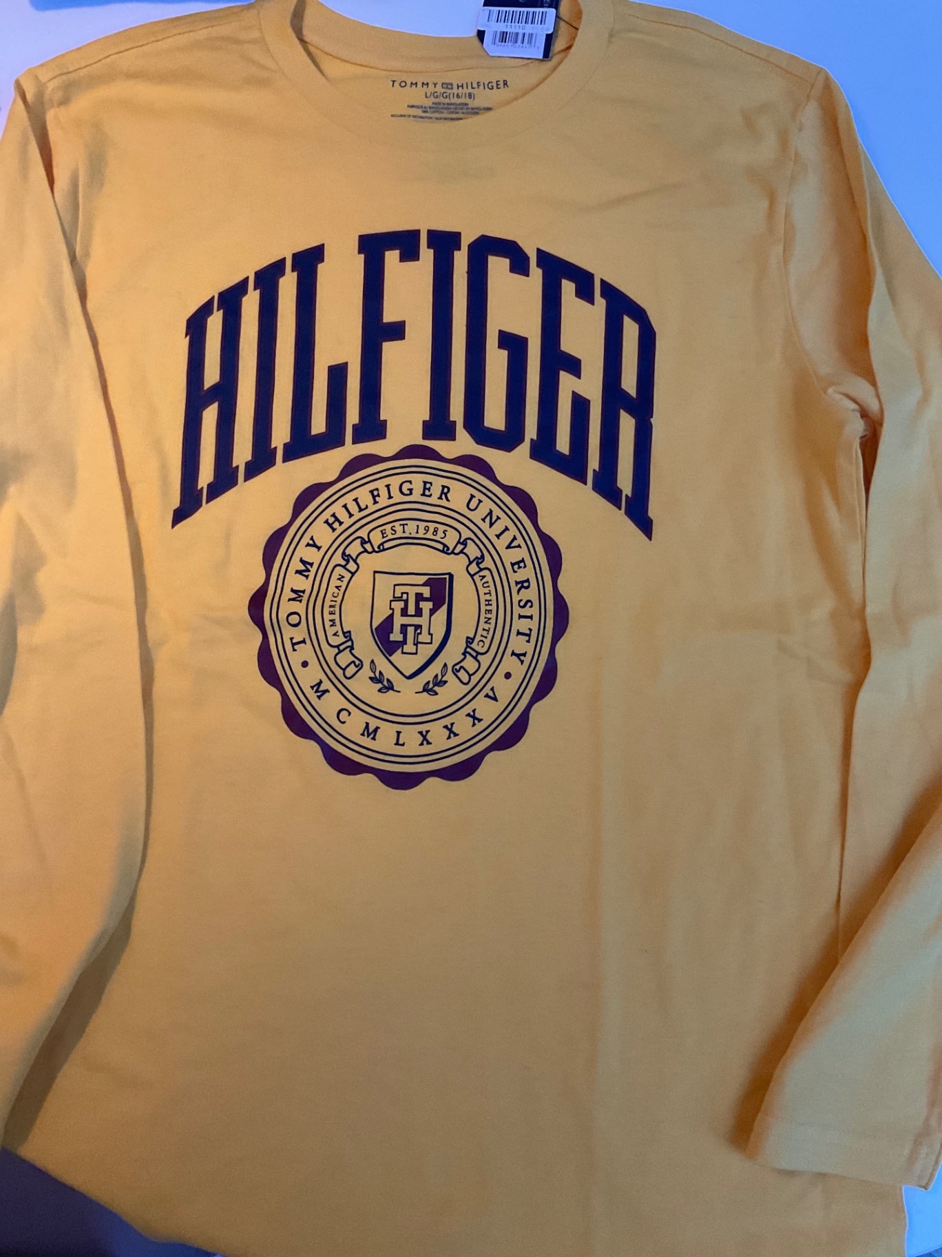 Tommy Hilfiger Langarmshirt 176 Gelb