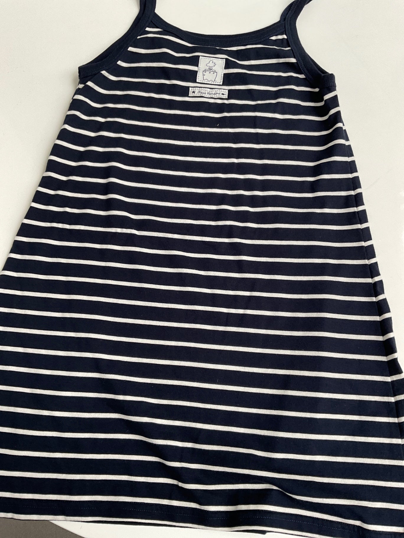 Le Petit Baigneur Tanktop L Blau und Weiß gestreift