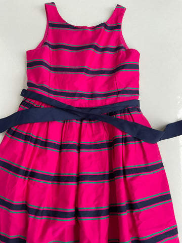 Ralph Lauren  Kleid 140 Pink mit grünen und blauen Streifen