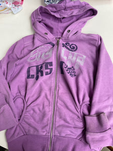 CKS Hoodie mit Kapuze *Ärmel schmutzig  164 Lila
