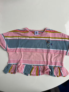 PETIT BATEAU  T-Shirt mit 🐝 🦋 🪲  98 Mehrfarbig (Rosa, Blau, Gelb, Weiß, Grün)