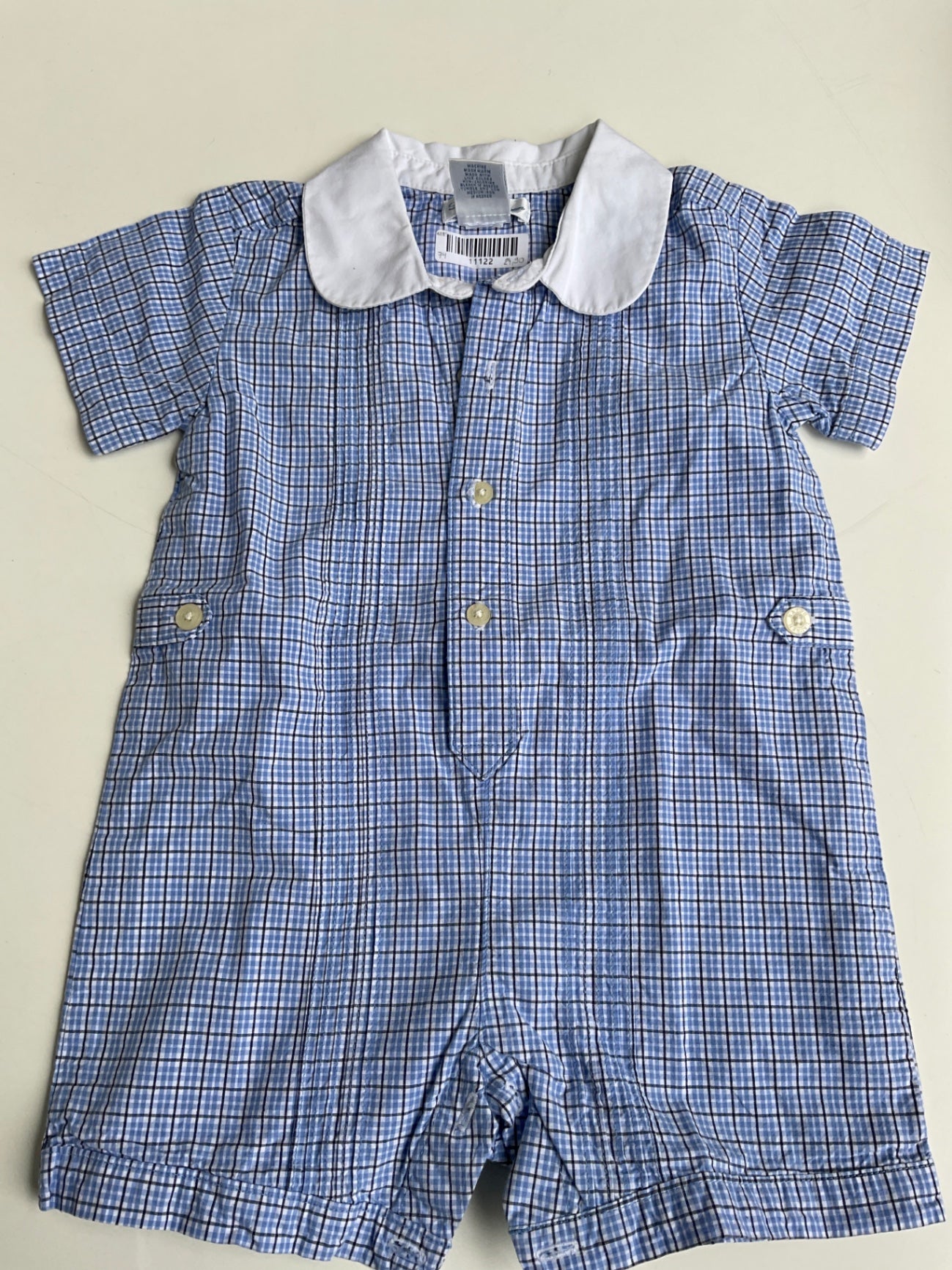 Ralph Lauren  Kinderoverall kurz 74 Blau kariert