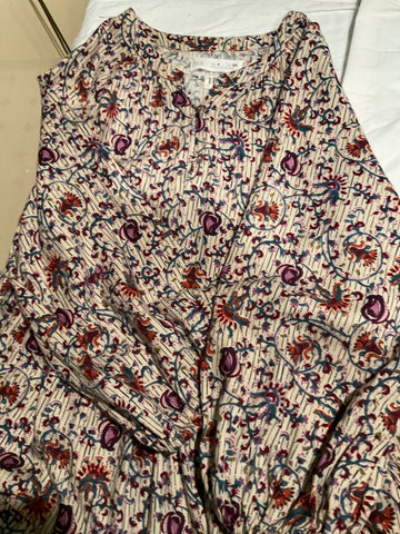 Zara Kleid  134 Mehrfarbig (vorwiegend Beige, Lila und Rot)