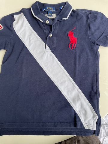 Polo Ralph Lauren Polohemd 116 Blau und Weiß