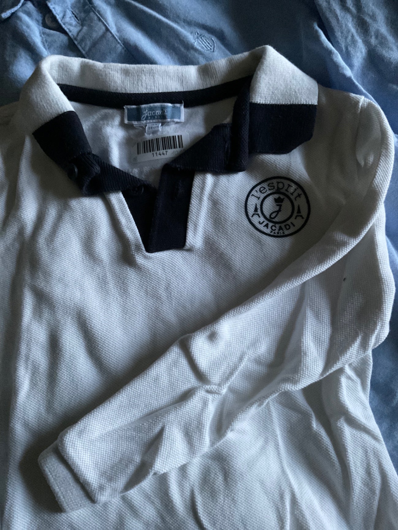 Jacadi Poloshirt 98 Weiß