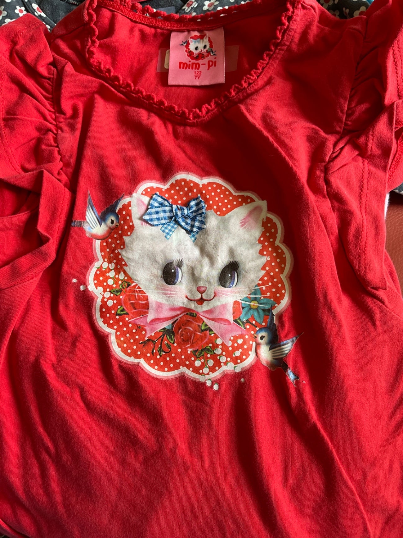 Mim-Pi T-Shirt *Katze 122 Rot