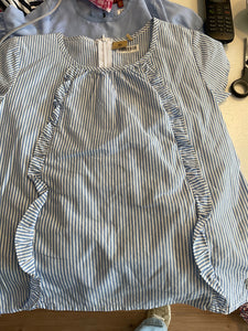 Bellybutton  Bluse 122 Blau-Weiß gestreift