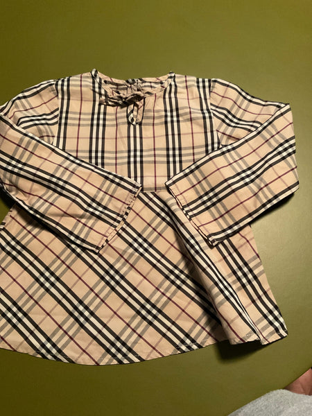 Burberry Kleid  98 Beige, Schwarz, Rot kariert