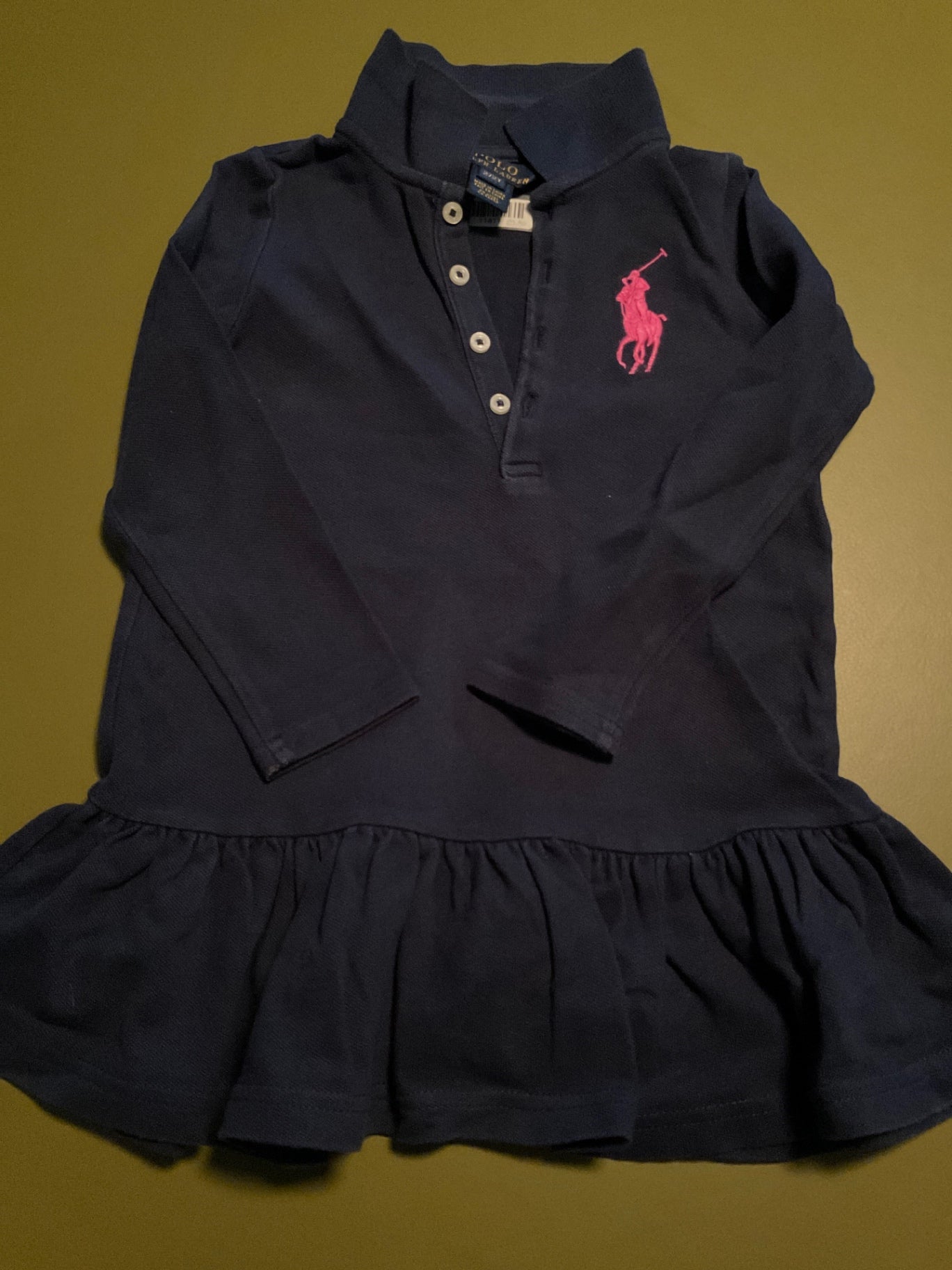 Polo Ralph Lauren Kleid mit Volant 92 Blau