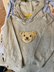 Steiff Hoodie mit Kapuze 🐻  98 Grau