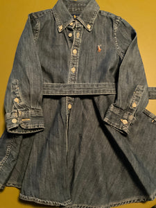 Ralph Lauren Kleid 92 Blau