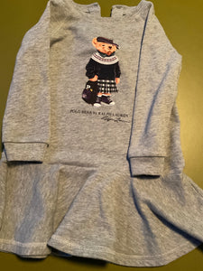 Ralph Lauren Kleid 86 Grau mit Bären 🐻