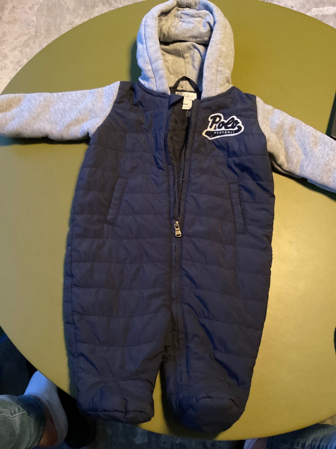 Ralph Lauren Overall mit Kapuze 68 Blau und Grau