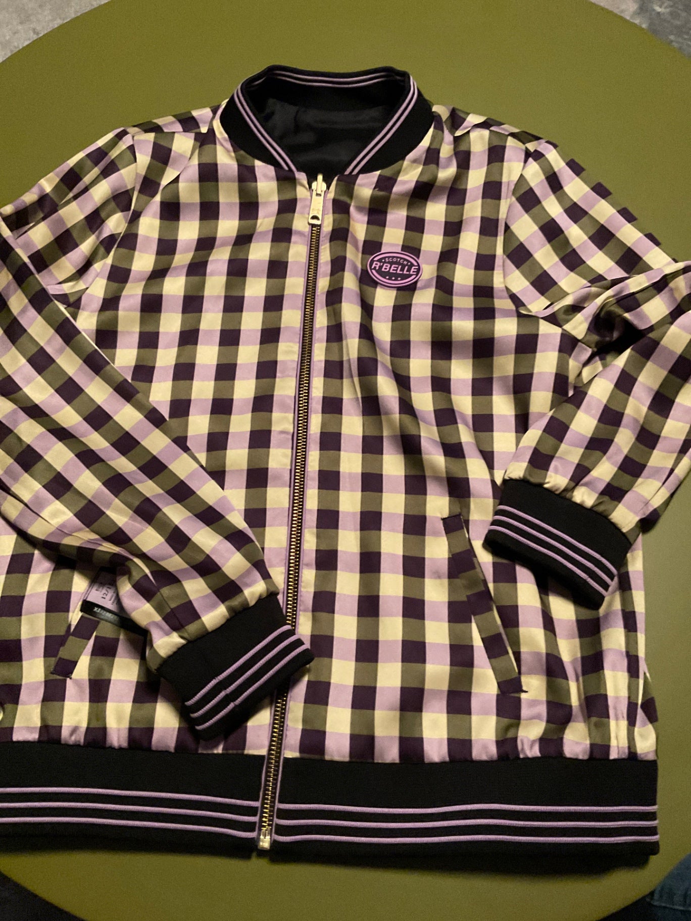 Scotch R'Belle Wendejacke 152 Schwarz und Lila kariert