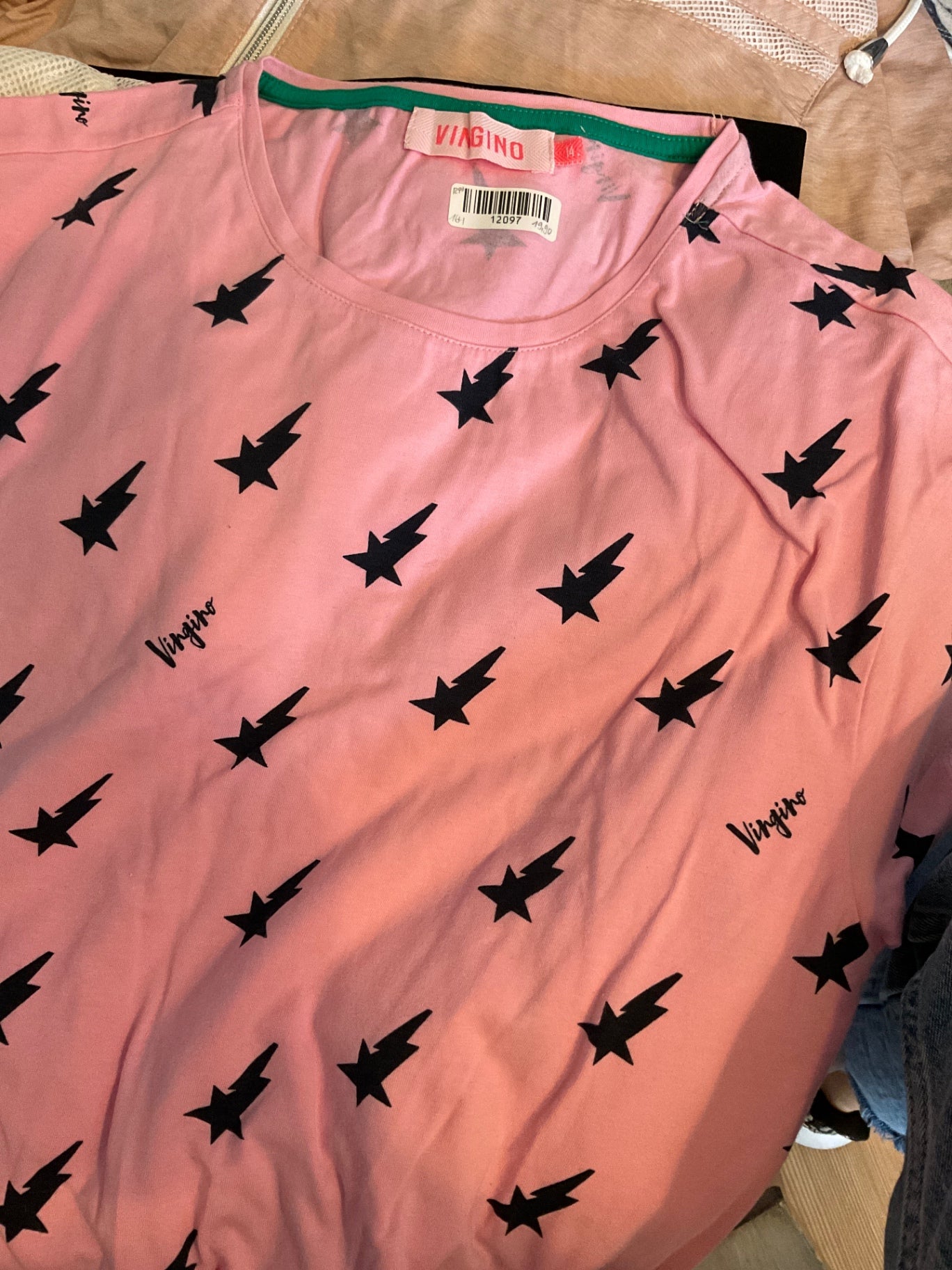 Viagino T-Shirt Kleid 164 Rosa