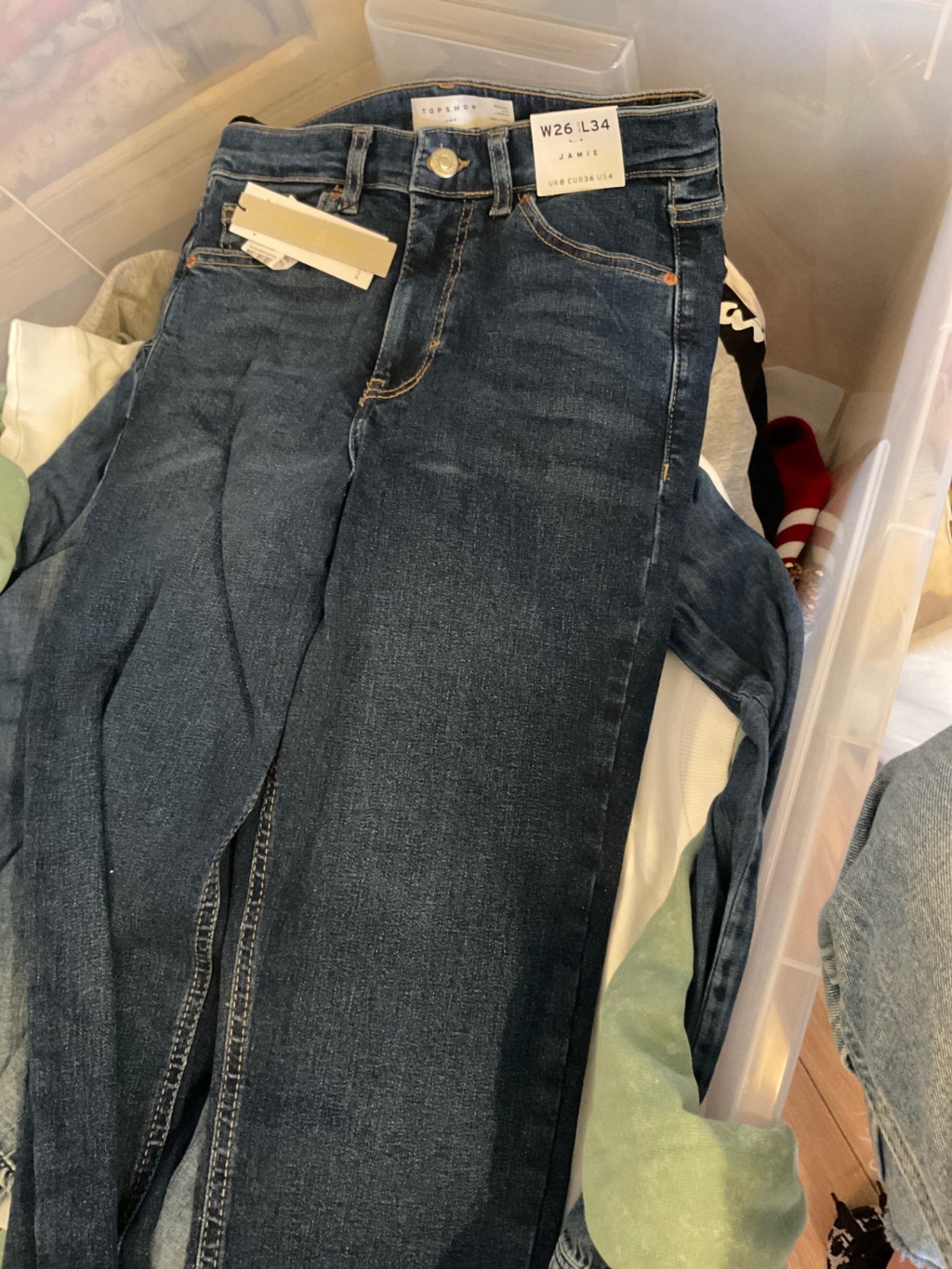 Topshop Jeans 36 Blau