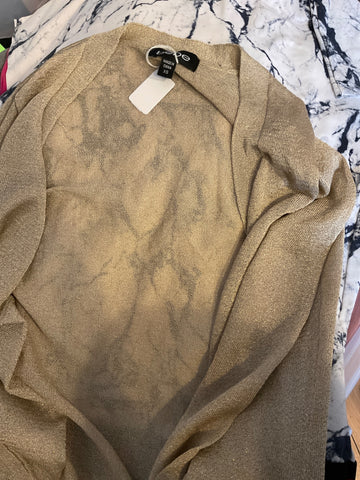 Bebe Strickjacke Glitzer XS Gold