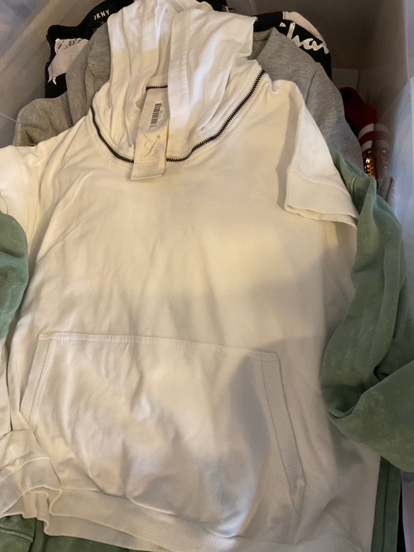 Luxury Hoodie S Weiß