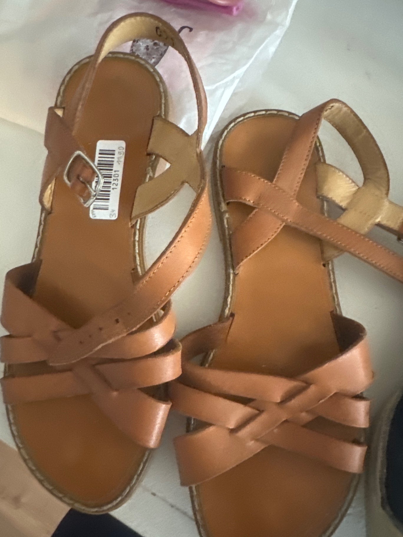 Unbekannt Sandalen 34 Braun