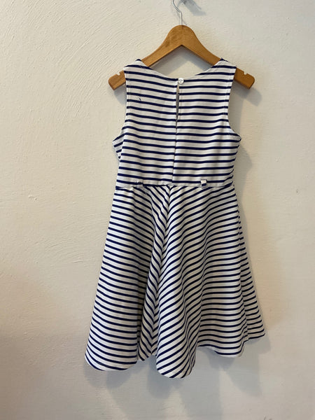 Emily west Kleid 122 Weiß und Blau gestreift