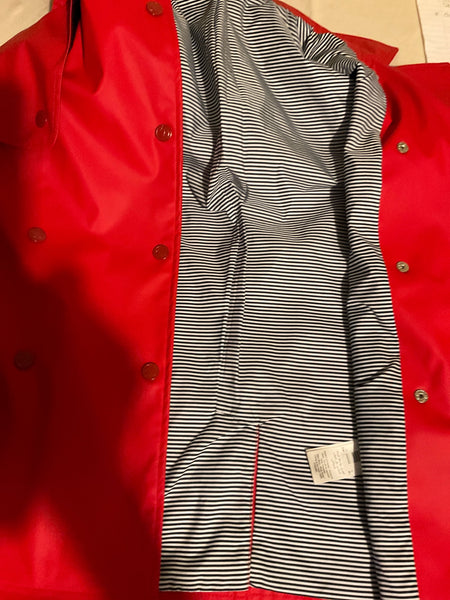 Petit Bateau Regenjacke mit Kapuze Outdoor  116 Rot