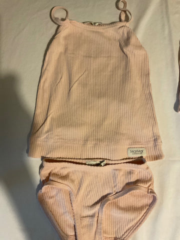 MarMar Unterwäsche *SET 104/110 Altrosa gerippt