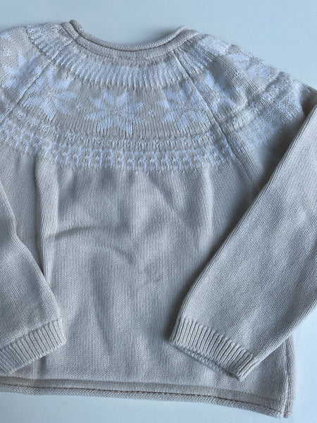 PETIT BATEAU  Pullover 116 Beige / Norwegermuster