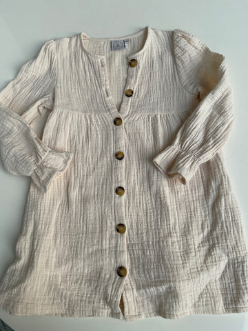 Navy Natural Kleid 110/116 Beige