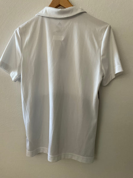 Adidas Poloshirt Sport 140 Weiß, Grau, Blau