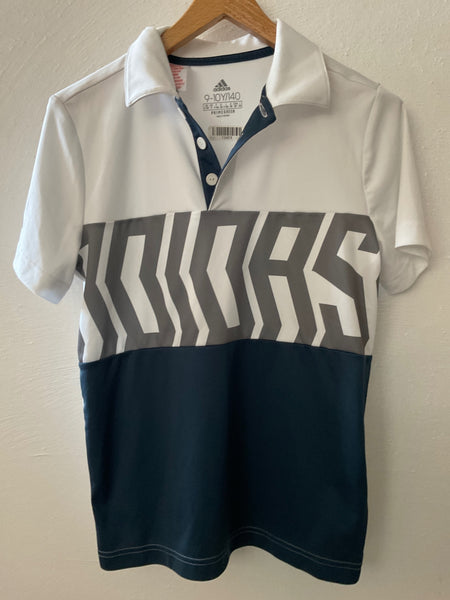 Adidas Poloshirt Sport 140 Weiß, Grau, Blau