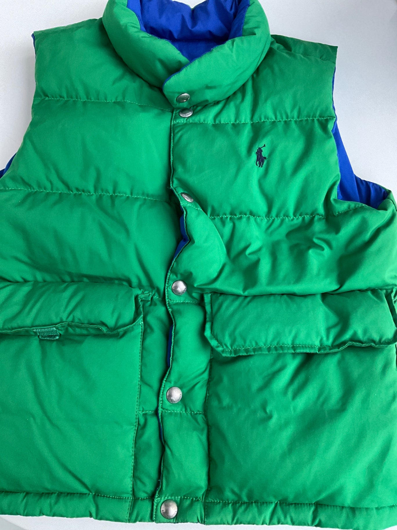Ralph Lauren Weste (Wendeweste) 128 Grün / Blau