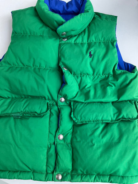 Ralph Lauren Weste (Wendeweste) 128 Grün / Blau