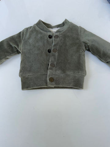 Little Indians Jacke mit Innenfutter 50/56 Grün + Kuscheltuch