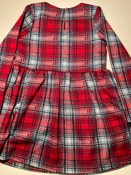 Next Kleid 110/116 Rot/Blau kariert