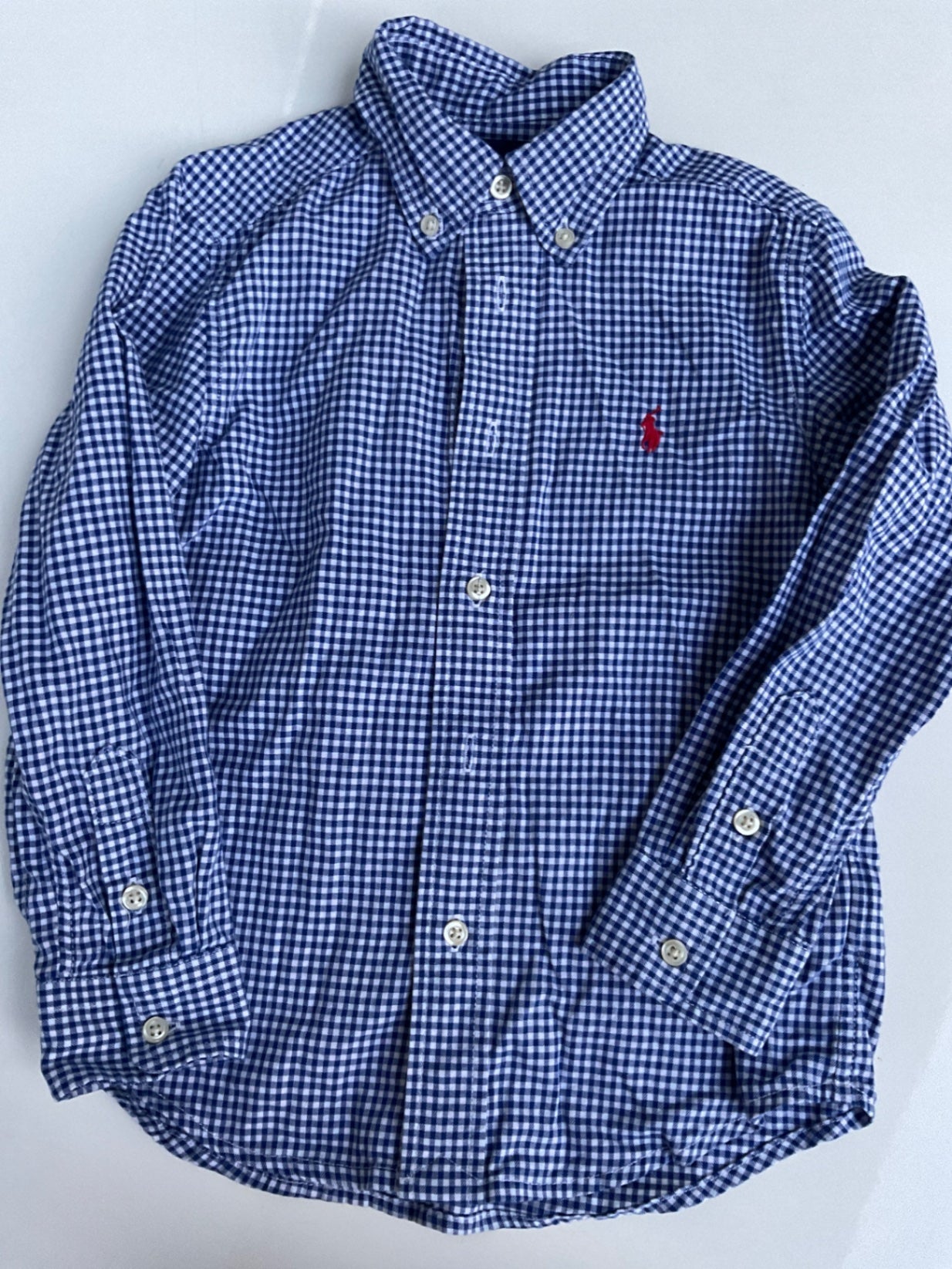 Ralph Lauren Hemd 104 Blau und Weiß kariert