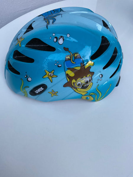 Uvex Helm Sport  Blau / Fische