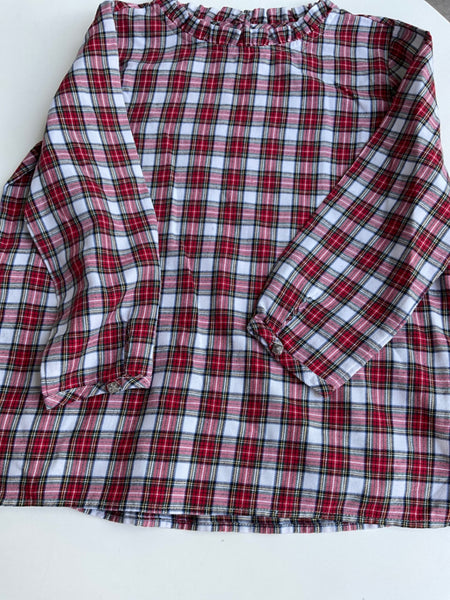Unbekannt Bluse 152 Rot kariert