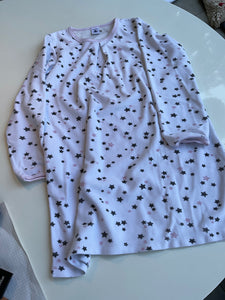 PETIT BATEAU  Nachthemd 140 Weiß / Sterne