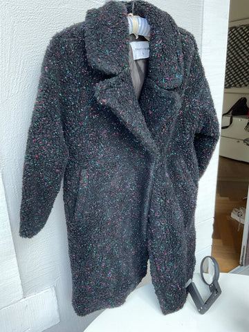 Front Street 8 Mantel 152 Schwarz mit bunten Glitzer