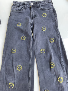 H&M Jeans * Smileys  140 Schwarz