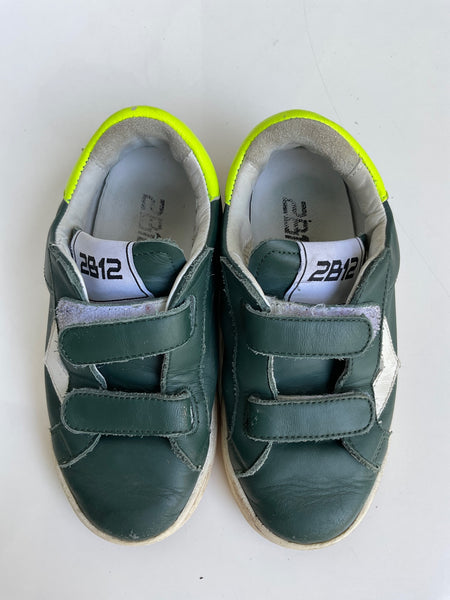 2812 Schuhe 28 Grün - Klettverschluss defekt