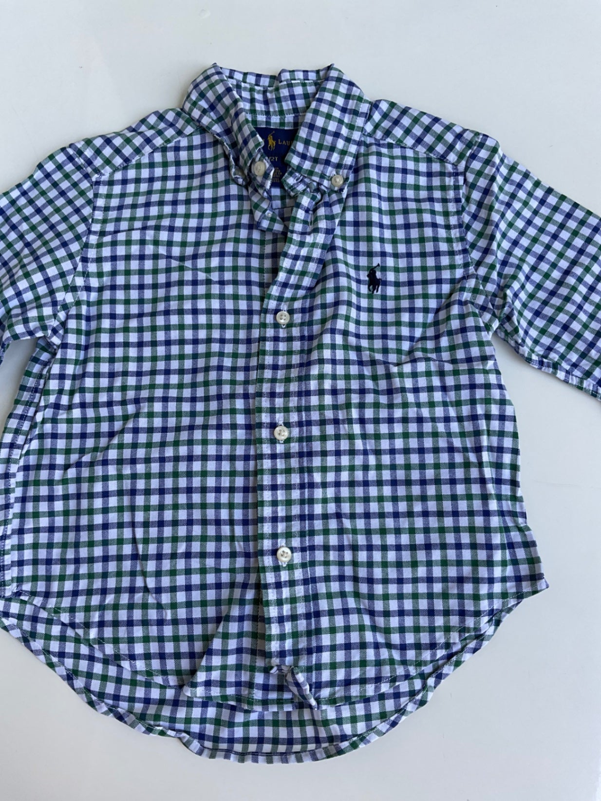 Ralph Lauren Hemd 92 Mehrfarbig (Grün, Blau und Weiß)