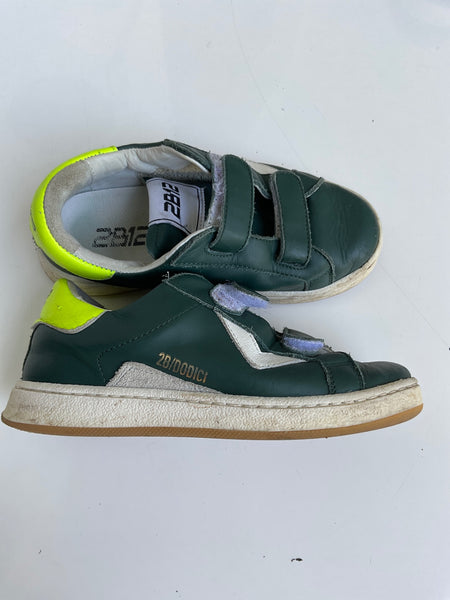 2812 Schuhe 28 Grün - Klettverschluss defekt